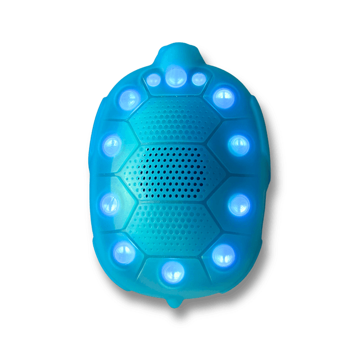 Zenimal Connect glowing blue around its shell