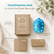 "Everything they need, in a box that feels like a gift." Zenimal Connect box contents: recyclable kraft packaging, glowing blue Zenimal Connect turtle companion, quick start guide and USB C charging cable