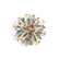 Mindfulness Magic Ball collapsed closed, a folding sphere of pastel blue, yellow and grey struts