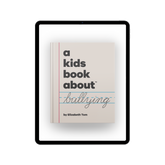 A Kids Book About Bullying shown as an ebook on a tablet screen