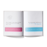 Book spread about how hard it was to admit being bullied, and that bullying is not always clear cut
