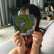 Child holding up the Jack and the Beanstalk story card from the Mindful Talk deck