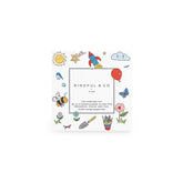 The A to Z mindfulness coloring guide, its cover illustrated with a sun, rocket and balloon