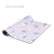 The Enchanted yoga mat in lilac, printed with unicorns, rainbows and clouds