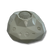 Sage gray faceted Zenimal+ device for teens and adults, angled view showing the round speaker grille, power and volume buttons, and embossed track icons