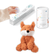 Orange fox plush with a tube of magnesium calming soak and a hand lifting a bath fizzy from its box.