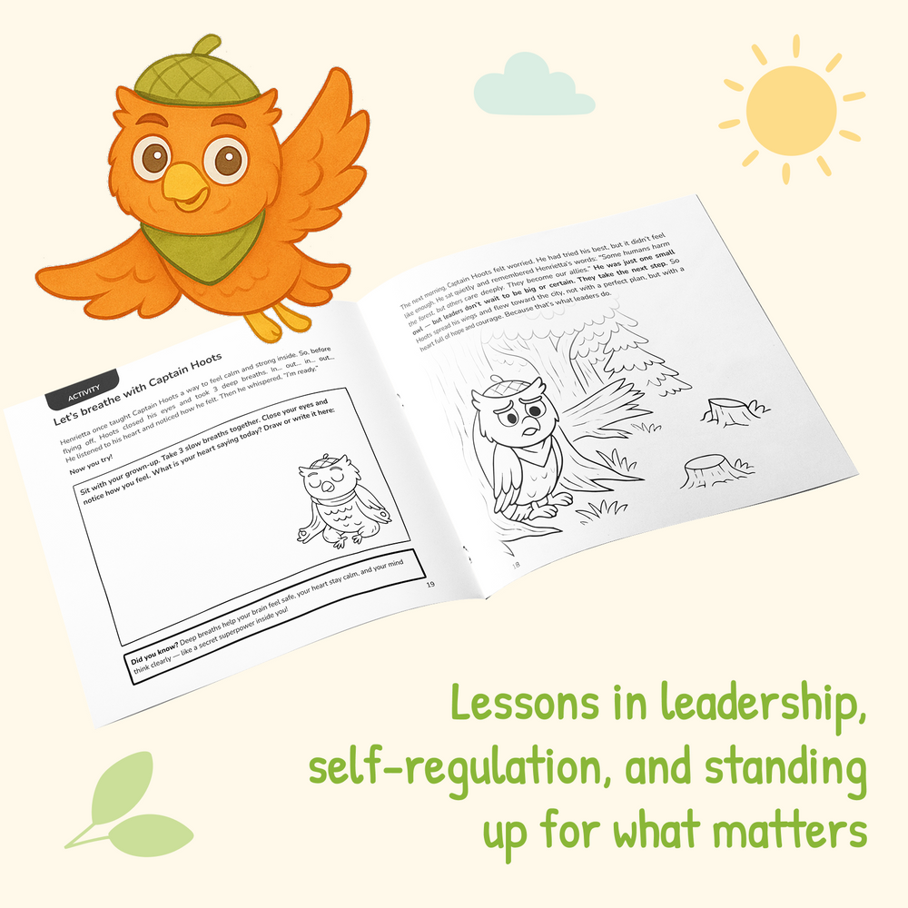 (Paperback Book) Happy Hoots – Story & Coloring Activities + Plants a Tree