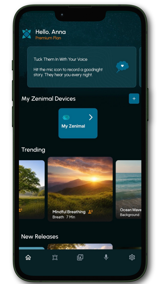 Zenimal app interface