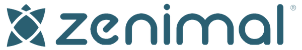 Zanimal logo with a blue color scheme on a white background