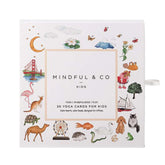 Yoga Flash Cards box, printed with watercolor animals and landmarks, 26 yoga cards for kids