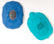 Open box Zenimals side by side: a blue faceted oval Zenimal+ device and a teal turtle shaped Zenimal Kids device, each with embossed track icons
